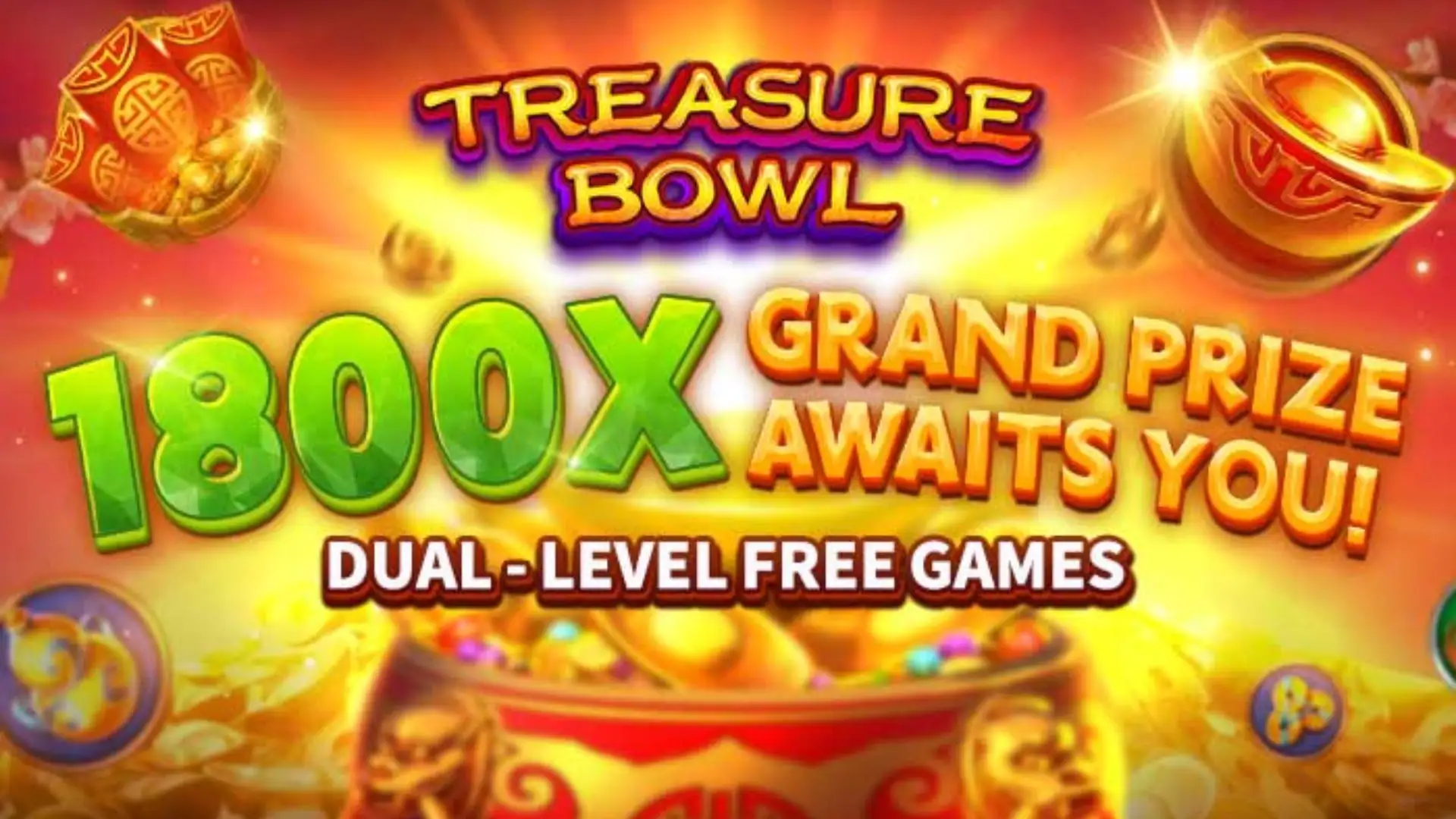 Multiplicadores Treasure Bowl uuuboi - 7777x Máximo com Tigela Dourada